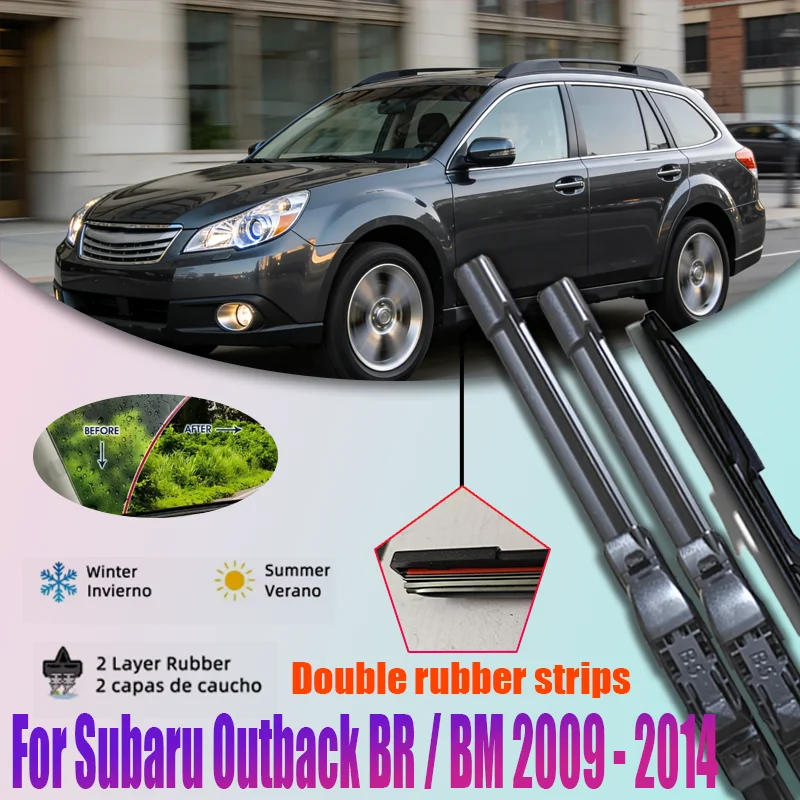 3Pcs For Subaru Outback BR / BM 2009 - 2014 Front Rear Wiper Blades Windshield Windscreen Window 2010 2011 2012 2013 26"+19"+14"
3Pcs For Subaru Outback BR / BM 2009 - 2014 Front Rear Wiper Blades Windshield Windscreen Window 2010 2011 2012 2013 26"+19"+14"