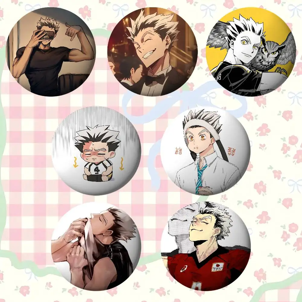 B-Bokuto Koutarous Brooches Stylish Ornament Pins Exquisite Round Badge Bag Accessories Jewelry Gifts
B-Bokuto Koutarous Brooches Stylish Ornament Pins Exquisite Round Badge Bag Accessories Jewelry Gifts