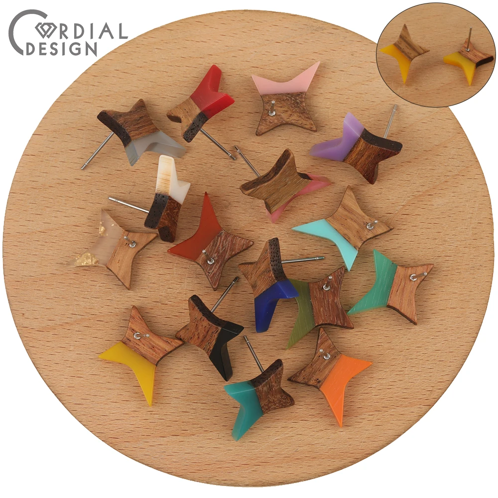 Cordial Design 100Pcs 17*21MM Hand Made/DIY Accessories/Earrings Stud/Natural Wood/Star Shape/Jewelry Findings & Components
Cordial Design 100Pcs 17*21MM Hand Made/DIY Accessories/Earrings Stud/Natural Wood/Star Shape/Jewelry Findings & Components