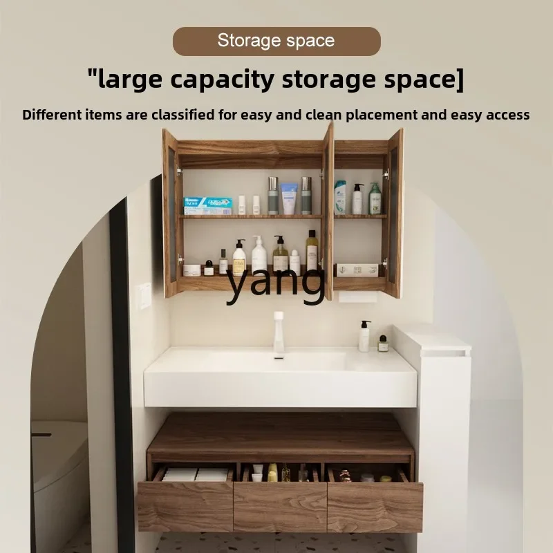 LH black walnut bathroom cabinet combination toilet washstand method integrated basin
LH black walnut bathroom cabinet combination toilet washstand method integrated basin