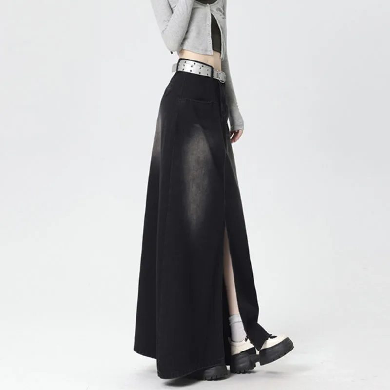 Vintage Maxi Denim Skirts Women Y2k Grunge Streetwear Pockets Chic Long Skirts Female Casual Harajuku Aesthetic Skirt
Vintage Maxi Denim Skirts Women Y2k Grunge Streetwear Pockets Chic Long Skirts Female Casual Harajuku Aesthetic Skirt