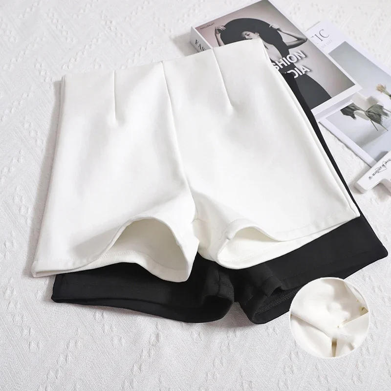 Women Solid Color Thickening A-line Short Chic High Waist Casual Women Office Shorts Slim Warm Straight Trousers
Women Solid Color Thickening A-line Short Chic High Waist Casual Women Office Shorts Slim Warm Straight Trousers