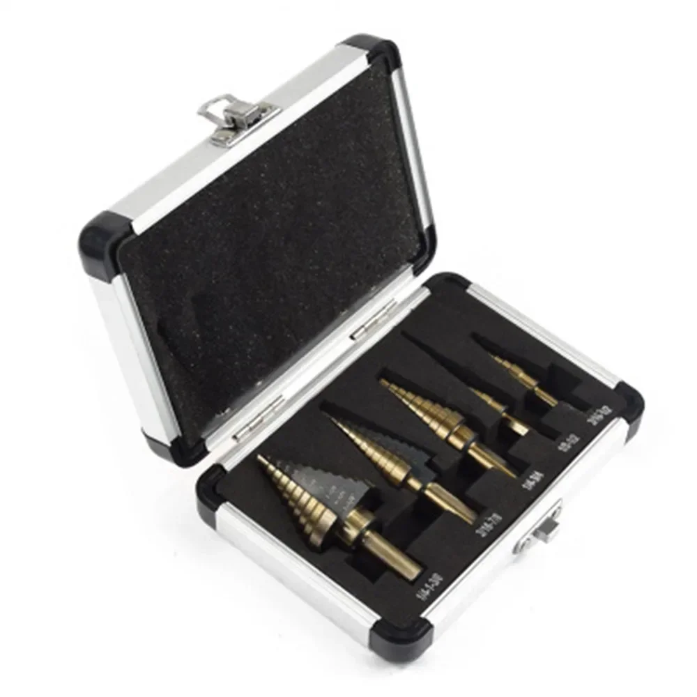 5pcs HSS High Speed Steel Step Drill Bit Cobalt for Metal Wood Hole Cutter Core 1/4-1-3/8 3/16-7/8
5pcs HSS High Speed Steel Step Drill Bit Cobalt for Metal Wood Hole Cutter Core 1/4-1-3/8 3/16-7/8