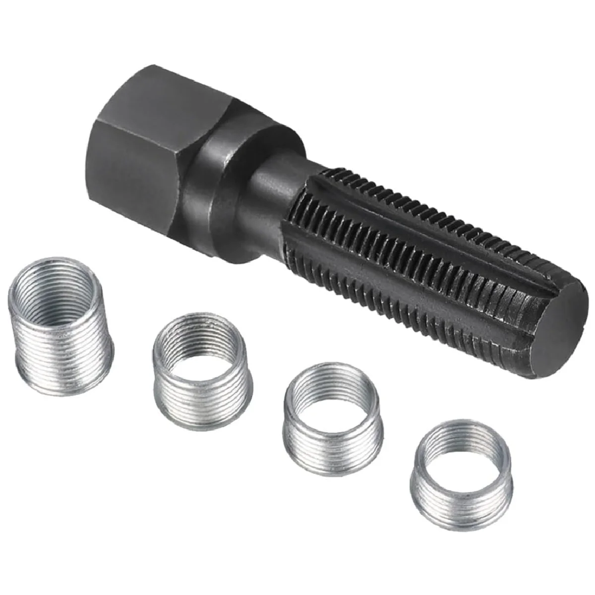 14mm Cylinder Head Rethreaded Kit M14 x 1.25 Car Carbon Steel Spark Plug Thread Repair Tool Set with Tap & 4 Thread Inserts
14mm Cylinder Head Rethreaded Kit M14 x 1.25 Car Carbon Steel Spark Plug Thread Repair Tool Set with Tap & 4 Thread Inserts