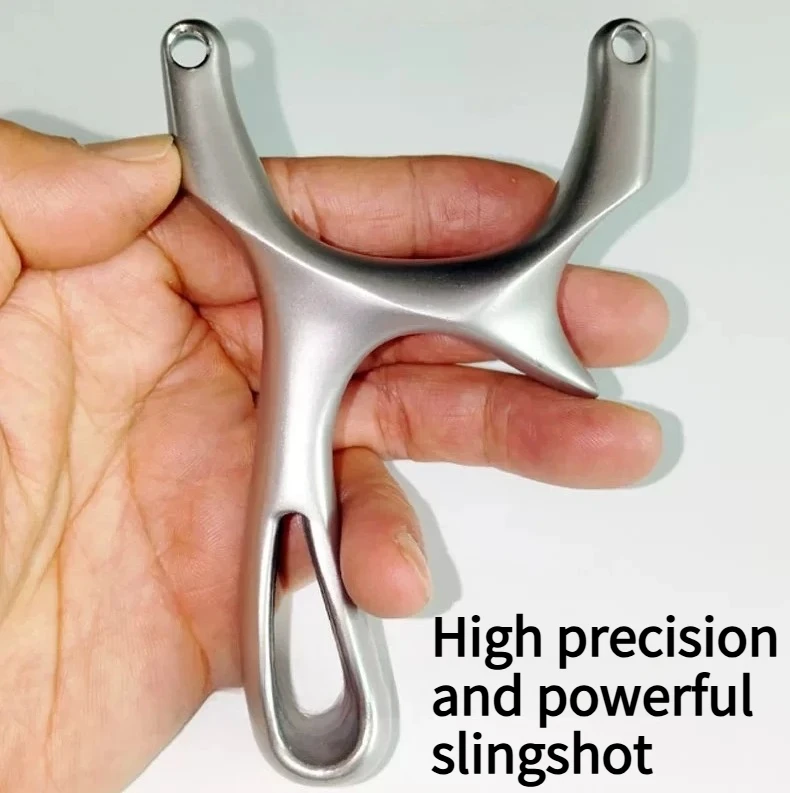 NEW Bent Handle Metal Flat Leather Single Card Ball Slingshot Outdoor High-precision High-power Stainless Steel EDC Slingshot
NEW Bent Handle Metal Flat Leather Single Card Ball Slingshot Outdoor High-precision High-power Stainless Steel EDC Slingshot