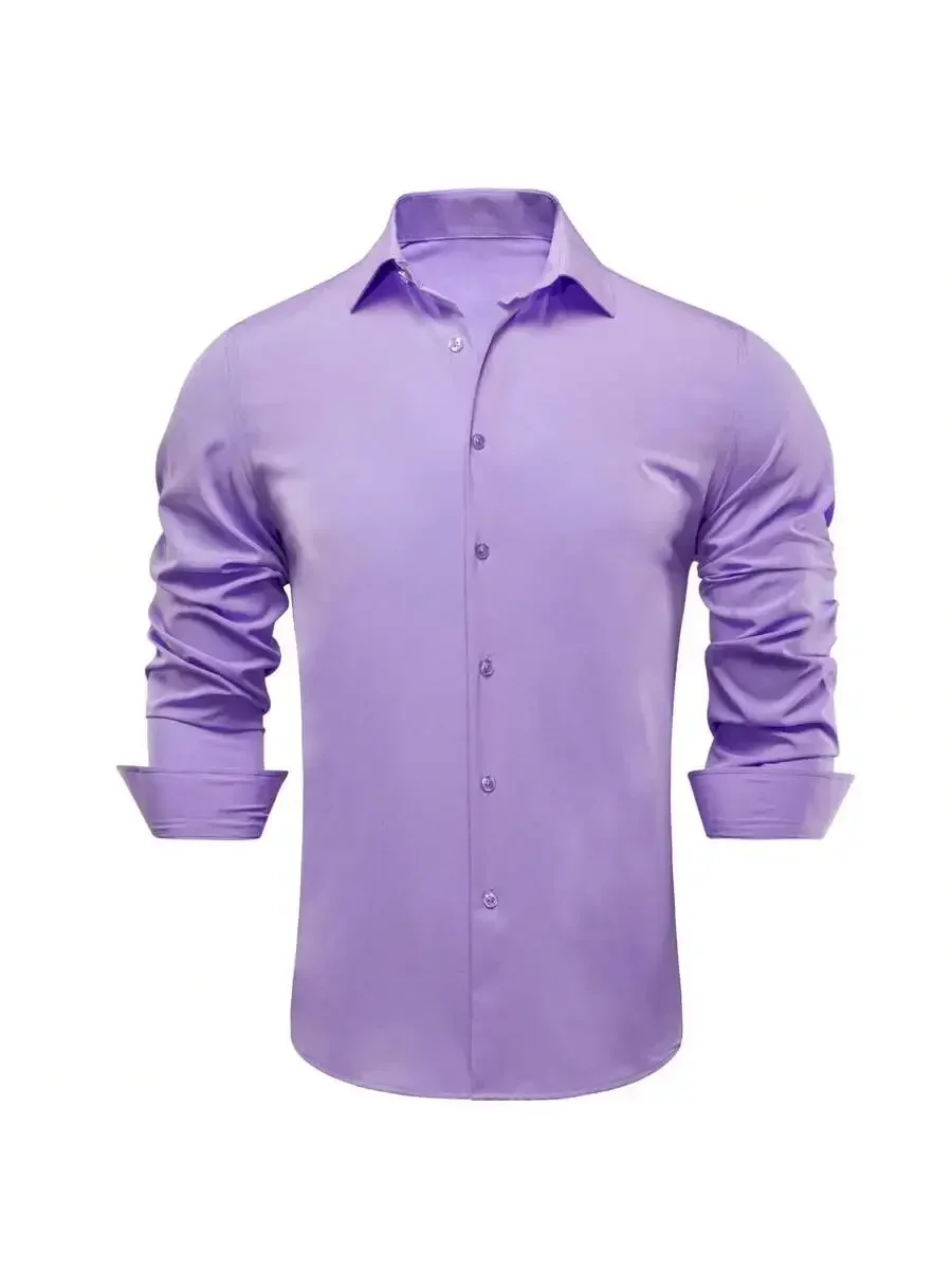 Mens Long Sleeve Light Purple Satin Plain Regular Fit Button Down Shirt Formal Casual Wedding
Mens Long Sleeve Light Purple Satin Plain Regular Fit Button Down Shirt Formal Casual Wedding
