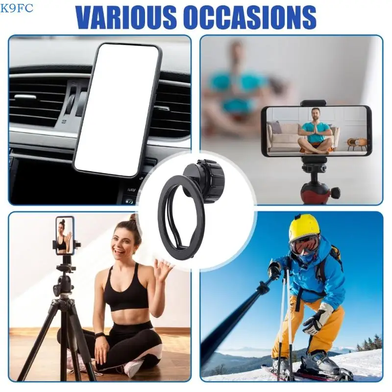 K9FC Strong Phone Mount with 17mm Ball Head Adjustable Foldable Includes O Magnet for Vehicle Desk Tripod
K9FC Strong Phone Mount with 17mm Ball Head Adjustable Foldable Includes O Magnet for Vehicle Desk Tripod