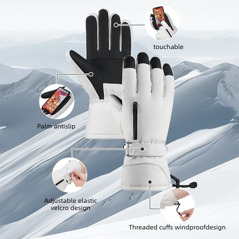 Ski gloves enlarged winter velvet thickened outdoor cycling warm waterproof and cold proof touch screen gloves
Ski gloves enlarged winter velvet thickened outdoor cycling warm waterproof and cold proof touch screen gloves