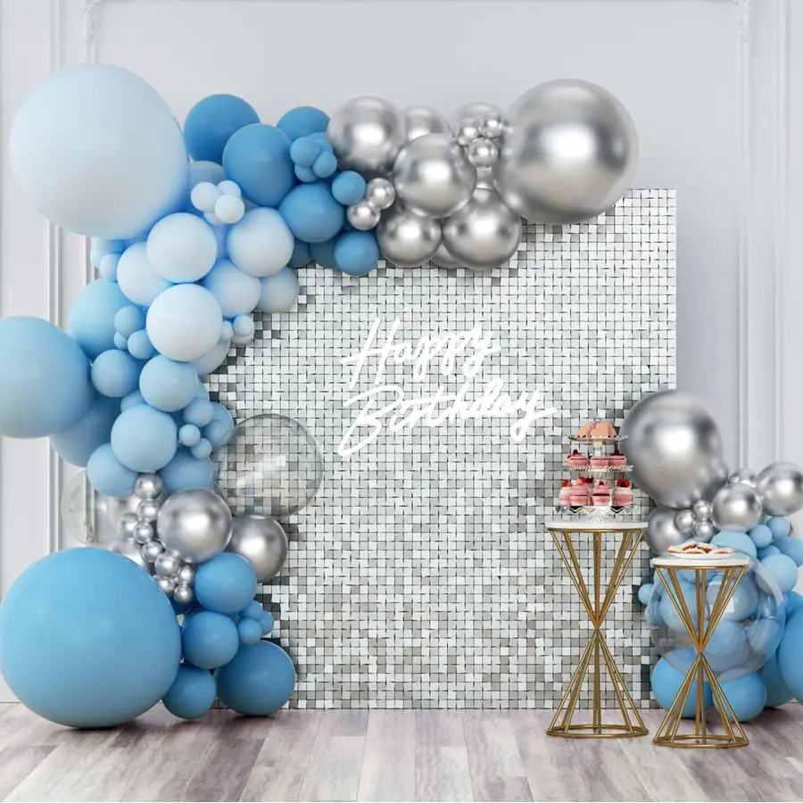 Wall Backdrop Silver 3FTx4FT Square Sequin Wall Panel Backdrop Decor for Wedding, Anniversary, Birthday, Party, 12 Panels
Wall Backdrop Silver 3FTx4FT Square Sequin Wall Panel Backdrop Decor for Wedding, Anniversary, Birthday, Party, 12 Panels