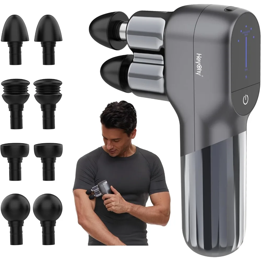 Massage Gun, Deep Tissue Percussion Mini Massage Gun with Double-Head, Portable Handheld Massager for Athletes, Ideal for Relaxa
Massage Gun, Deep Tissue Percussion Mini Massage Gun with Double-Head, Portable Handheld Massager for Athletes, Ideal for Relaxa