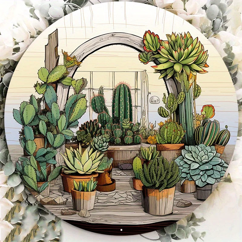 Round Aluminum Metal Sign, Creative Plant Pattern, Home Decor, Wall Decoration, Garden Decor, 8x8 Inch, 1Pc
Round Aluminum Metal Sign, Creative Plant Pattern, Home Decor, Wall Decoration, Garden Decor, 8x8 Inch, 1Pc
