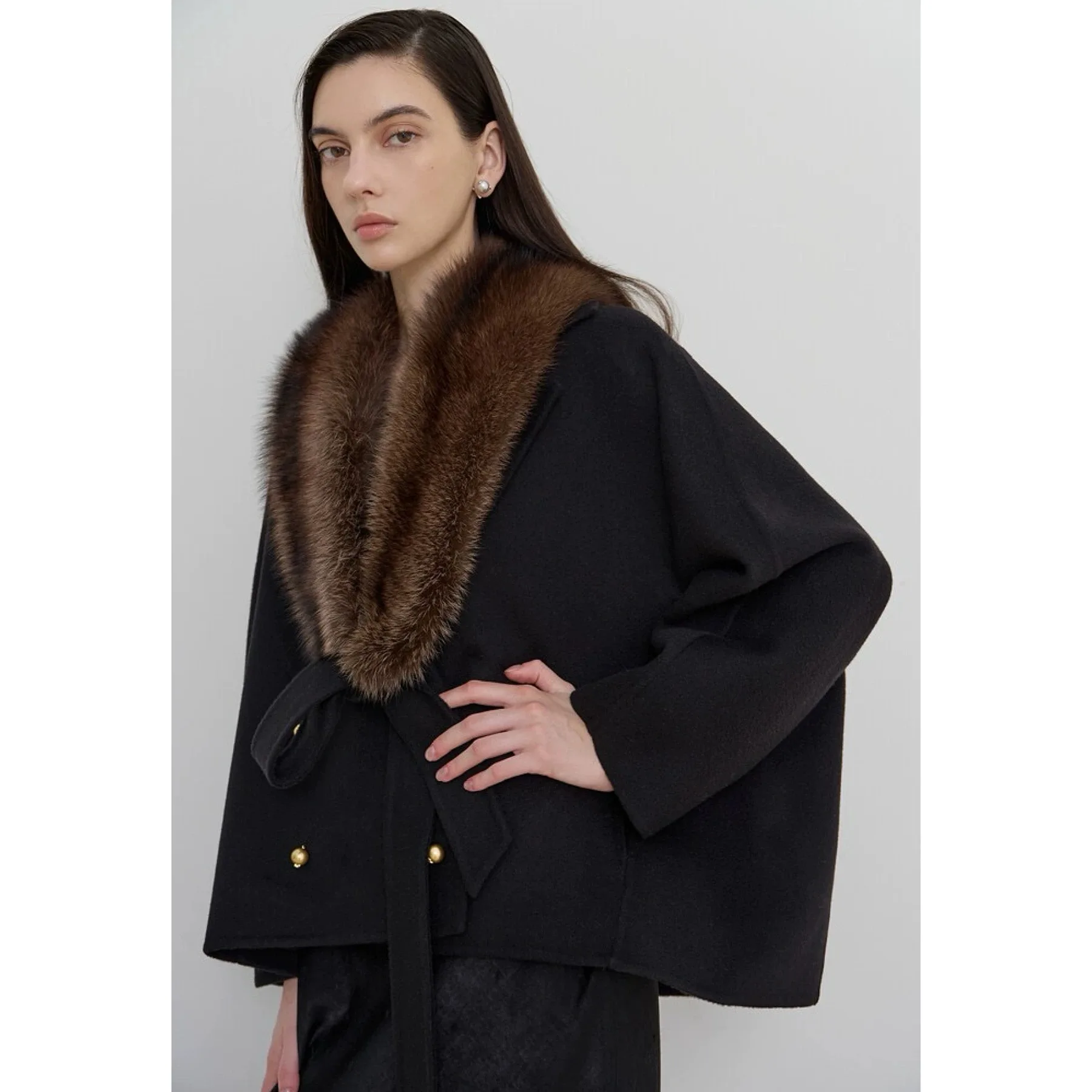 Lemon Cheese LAN25 Зимнее модное съемное водостойкое пальто-камерер с воротником из норки, сшитое вручную, верхняя одежда для женщин
Lemon Cheese LAN25 Зимнее модное съемное водостойкое пальто-камерер с воротником из норки, сшитое вручную, верхняя одежда для женщин