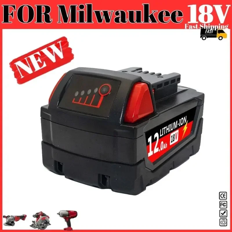 12,5 Ач для аккумулятора Milwaukee M18 18 в, сменный литиевый аккумулятор для Milwaukee M18 48-11-1815 48-11-1850 2604-22, аккумулятор
12,5 Ач для аккумулятора Milwaukee M18 18 в, сменный литиевый аккумулятор для Milwaukee M18 48-11-1815 48-11-1850 2604-22, аккумулятор