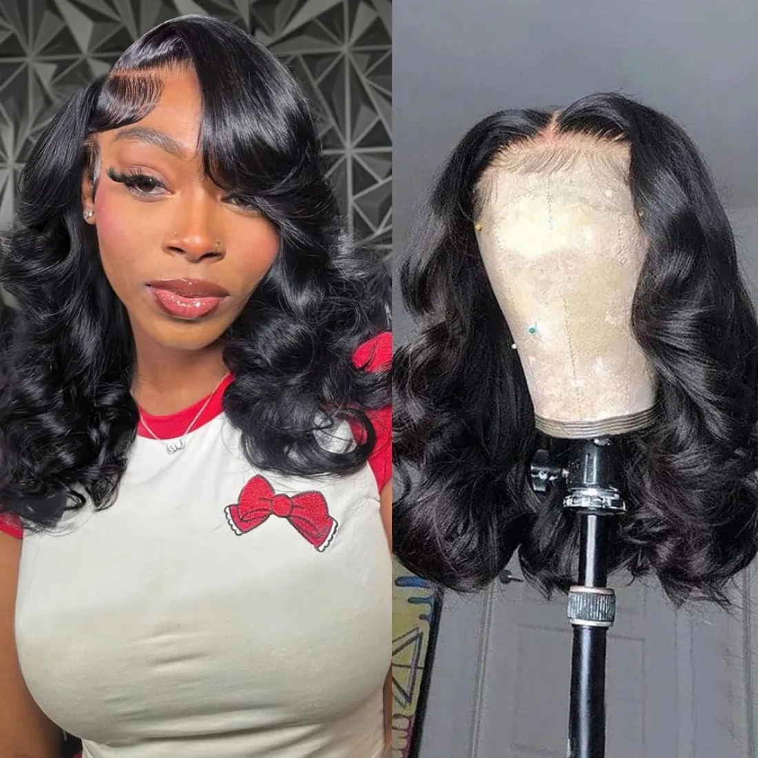 Body Wave Human Hair PrePlucked 13x4 Lace Frontal Wig Human Hair For Women for Everyday & Special Occasions (Christmas, Hallowee
Body Wave Human Hair PrePlucked 13x4 Lace Frontal Wig Human Hair For Women for Everyday & Special Occasions (Christmas, Hallowee