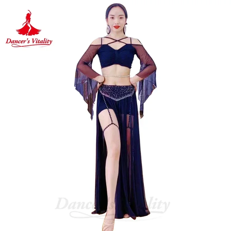 Belly Dance Costume Set for Women Gauze Long Sleeves Top+sexy Split Skirt 2pcs Customsized Adult Child Belly Dancing Wear Outfit
Belly Dance Costume Set for Women Gauze Long Sleeves Top+sexy Split Skirt 2pcs Customsized Adult Child Belly Dancing Wear Outfit