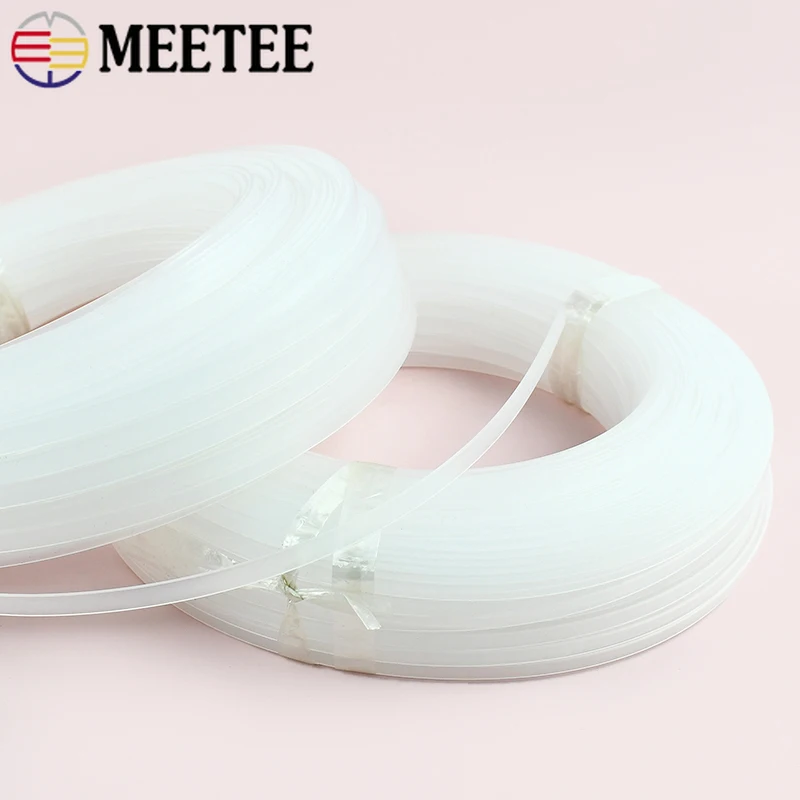 10M Meetee 4-12mm Clear Plastic Webbing Ribbon Corset Boning Dress Support Strap Wedding Bra Side Tape DIY Sewing Accessories
10M Meetee 4-12mm Clear Plastic Webbing Ribbon Corset Boning Dress Support Strap Wedding Bra Side Tape DIY Sewing Accessories