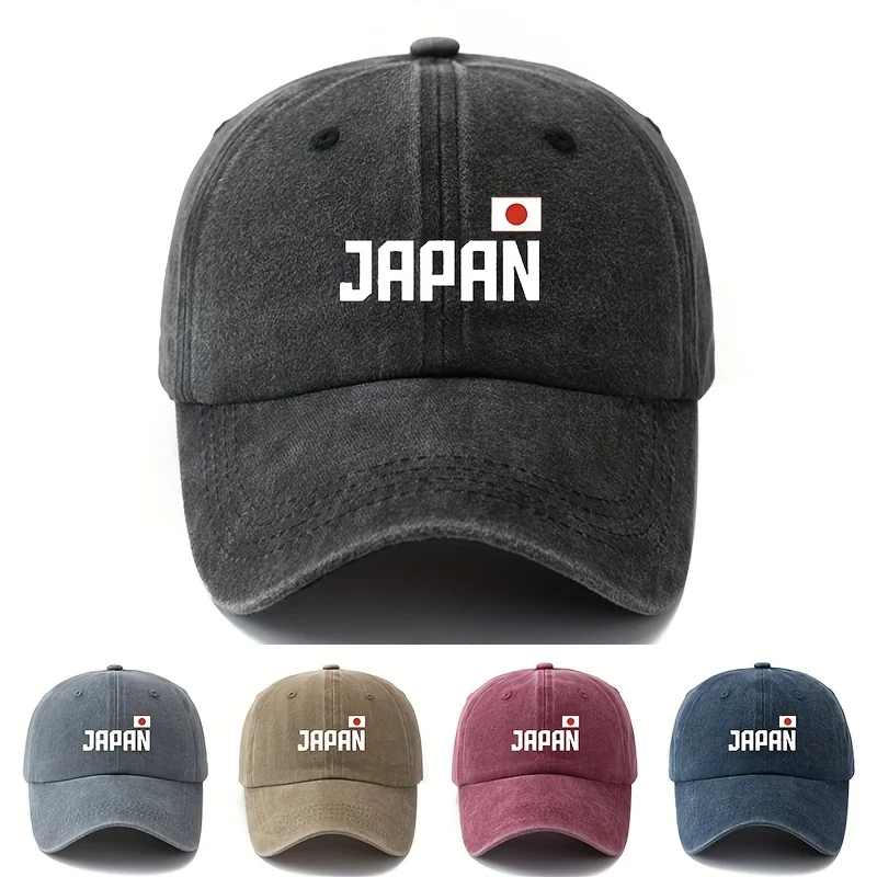 A Unisex Fashionable and Versatile Cap with a Printed "JAPAN" Lettering, Featuring a Classic Vintage Washed Outdoor Lightweight
A Unisex Fashionable and Versatile Cap with a Printed "JAPAN" Lettering, Featuring a Classic Vintage Washed Outdoor Lightweight