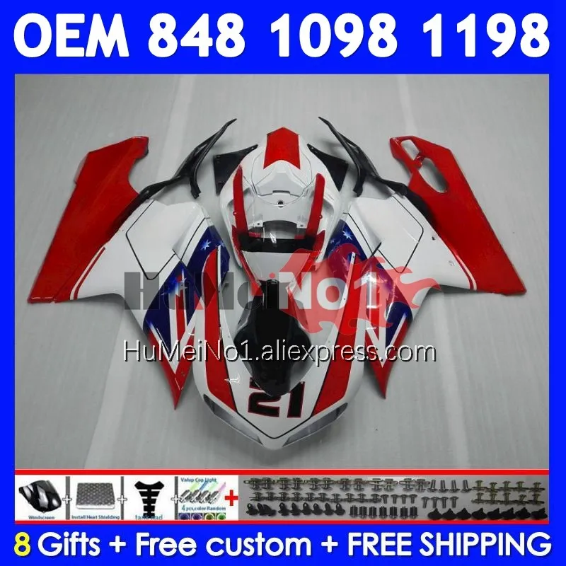 Впрыск для DUCATI 848 1098 1198 S R 07 08 09 10 11 12 300No.13 848S 1198S 2007 2008 2009 2010 2011 Белый красный 2012 Обтекатель
Впрыск для DUCATI 848 1098 1198 S R 07 08 09 10 11 12 300No.13 848S 1198S 2007 2008 2009 2010 2011 Белый красный 2012 Обтекатель