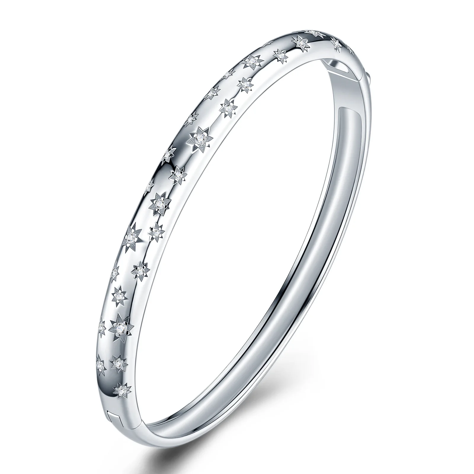 Premium 925 Sterling Silver Moissanite Star Bangle White Gold Tone Elegant Office Daily Wear Fine Jewelry Gift
Premium 925 Sterling Silver Moissanite Star Bangle White Gold Tone Elegant Office Daily Wear Fine Jewelry Gift