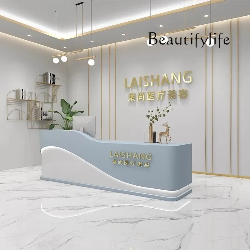 Simple Paint Cashier Small Counter Company Front Desk Shop Beauty Salon Clothing Store Bar Counter
Simple Paint Cashier Small Counter Company Front Desk Shop Beauty Salon Clothing Store Bar Counter