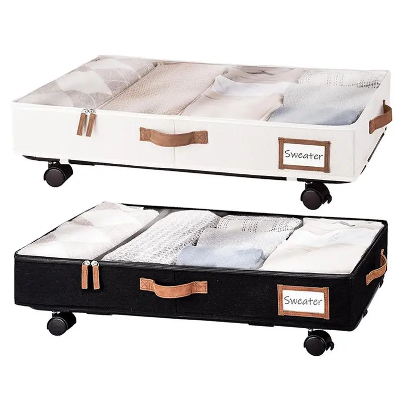 Under Bed Storage Box with Wheel Dust Proof Clothes Storage Bag with partitions and transparent Lid Bedroom Sundries storage Box
Under Bed Storage Box with Wheel Dust Proof Clothes Storage Bag with partitions and transparent Lid Bedroom Sundries storage Box