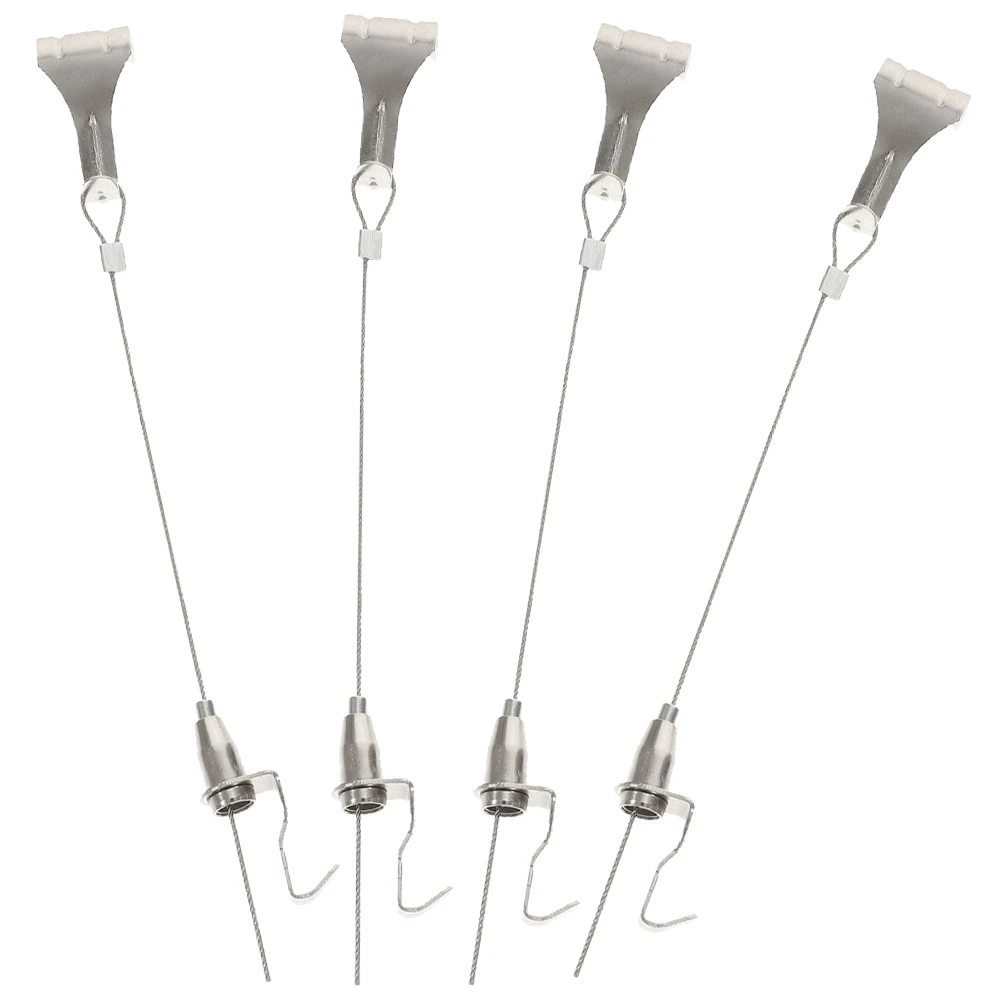 4 Sets Picture Hook Wire Rope Hangers Hanging Heavy Duty Hooks Wall for Pictures Rail Thread Coat
4 Sets Picture Hook Wire Rope Hangers Hanging Heavy Duty Hooks Wall for Pictures Rail Thread Coat