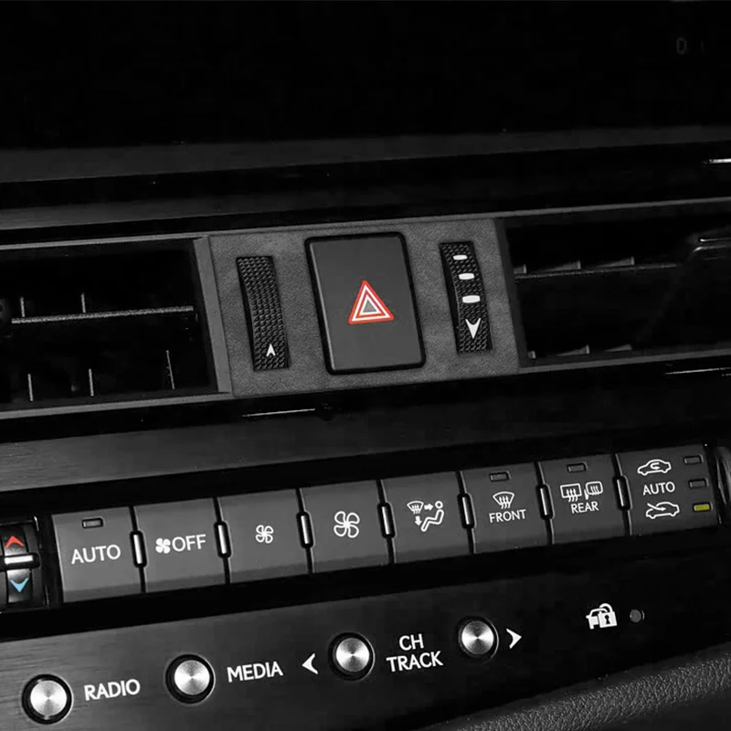 For Lexus ES200 ES300h (2018-2026) Center Console Warning Light Button Trim Sticker Made of Alcantara Car Interior Accessories
For Lexus ES200 ES300h (2018-2026) Center Console Warning Light Button Trim Sticker Made of Alcantara Car Interior Accessories