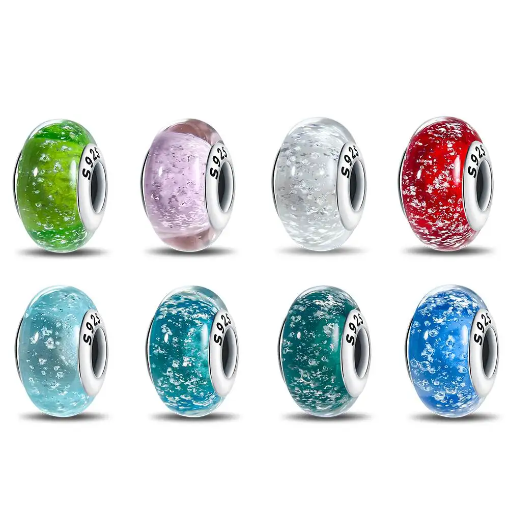 925 Sterling Silver Luminous Glazed Beads Fit Charms Pendant Silver 925 Original Bracelet for Jewelry Making
925 Sterling Silver Luminous Glazed Beads Fit Charms Pendant Silver 925 Original Bracelet for Jewelry Making