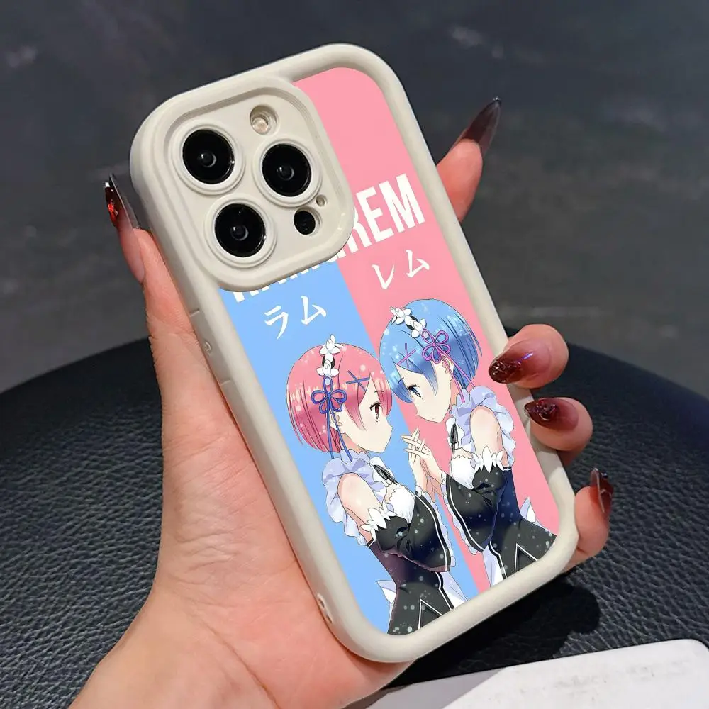 ReZero Rem Ram Phone Case for iPhone 17 16 15 14 13 12 11 Air Pro Max Plus White Soft TPU Shockproof Cover
ReZero Rem Ram Phone Case for iPhone 17 16 15 14 13 12 11 Air Pro Max Plus White Soft TPU Shockproof Cover