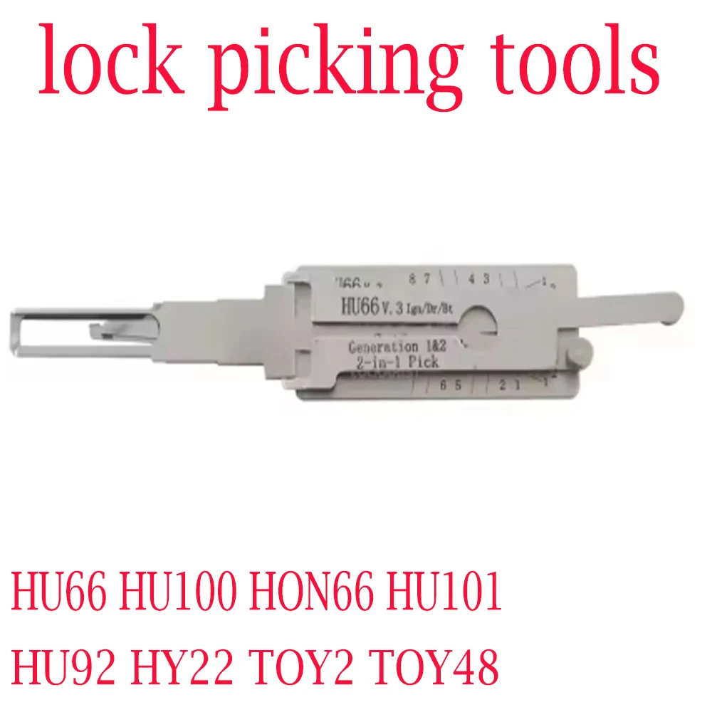 2 IN 1 HU66 HU100 HON66 HU101 HU162T-8HU100R HU92 HY22 TOY2 TOY48 lishi Pick Tool Door opening tool Stainless
2 IN 1 HU66 HU100 HON66 HU101 HU162T-8HU100R HU92 HY22 TOY2 TOY48 lishi Pick Tool Door opening tool Stainless