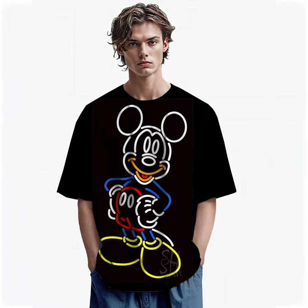 Новая мужская футболка Disney 2026 с принтом Микки Мауса, футболка большого размера с короткими рукавами, мужская и женская футболка, детская одежда
Новая мужская футболка Disney 2026 с принтом Микки Мауса, футболка большого размера с короткими рукавами, мужская и женская футболка, детская одежда