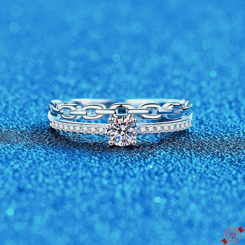 0,39 карата Муассанит S925 Серебряные кольца для женщин Позолоченная платиновая цепочка Двухслойное свадебное кольцо с бриллиантами Ювелирные изделия оптом
0,39 карата Муассанит S925 Серебряные кольца для женщин Позолоченная платиновая цепочка Двухслойное свадебное кольцо с бриллиантами Ювелирные изделия оптом