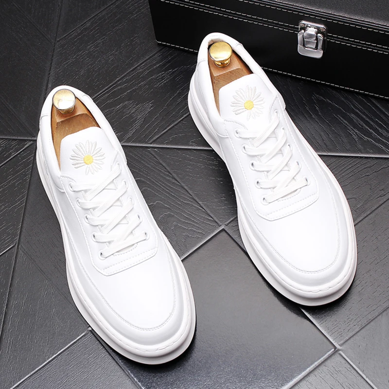 Korean designer men's casual original leather shoes lace-up flats shoe breathable platform sneakers street style footwear zapato
Korean designer men's casual original leather shoes lace-up flats shoe breathable platform sneakers street style footwear zapato