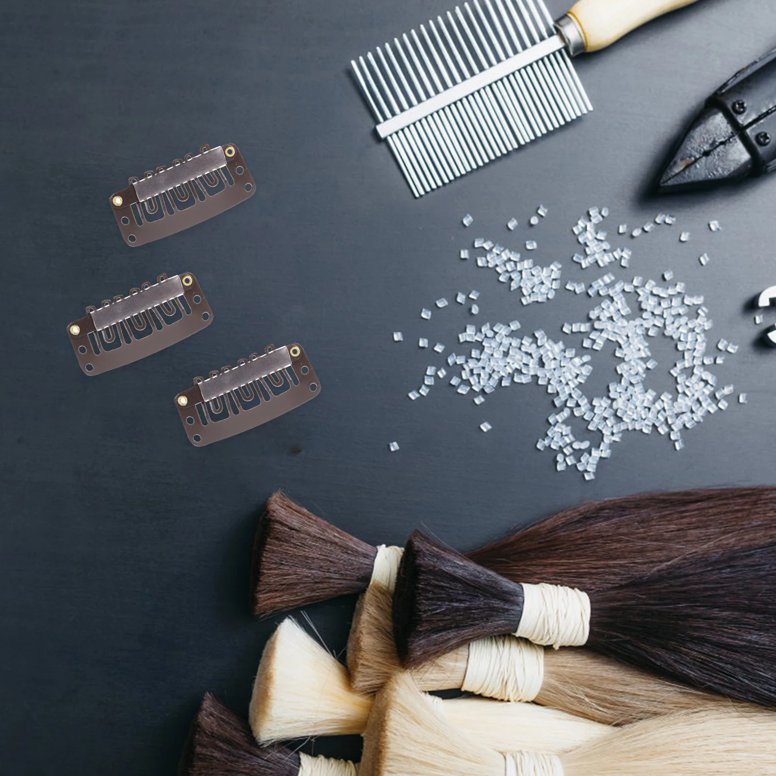60pcs Durable Fixing Accessories for Women Black Suitable for Hair Clip Hair Extensions Craft Sewing
60pcs Durable Fixing Accessories for Women Black Suitable for Hair Clip Hair Extensions Craft Sewing
