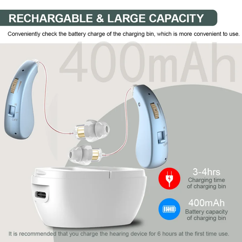 High-Quality Invisible Hearing Aid For The Deaf And Hard Of Hearing Intelligent Noise Reduction Portable Magnetic Charging Case
High-Quality Invisible Hearing Aid For The Deaf And Hard Of Hearing Intelligent Noise Reduction Portable Magnetic Charging Case