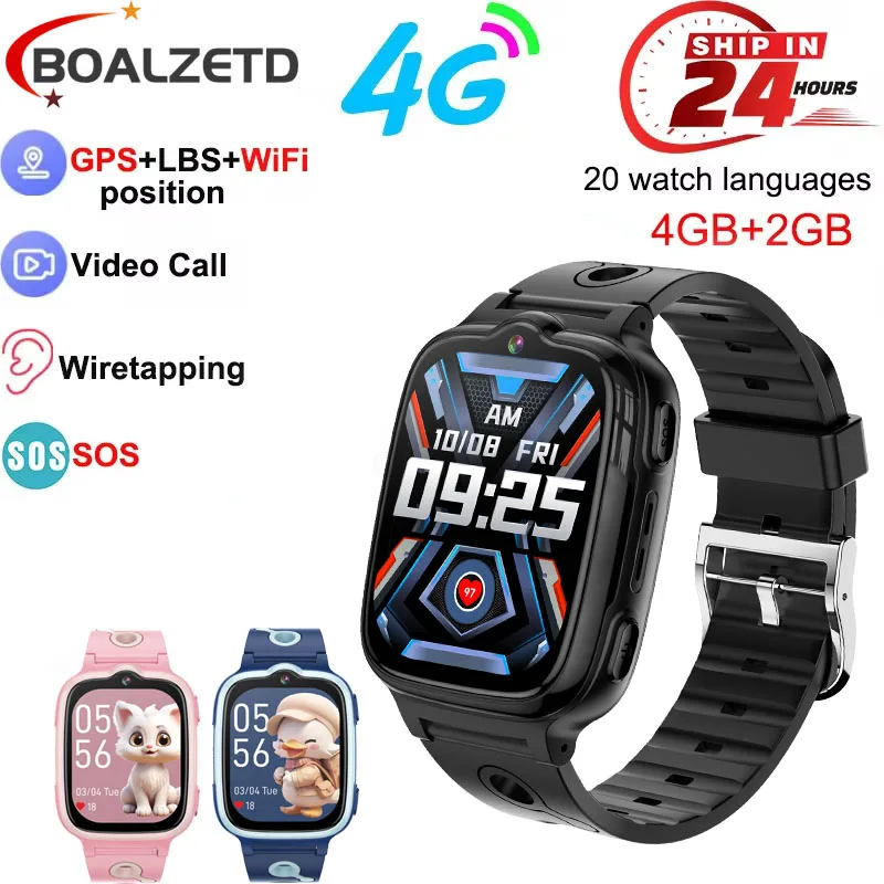 For Android IOS Kids Smart Watch Sim Card Smartwatch Children GPS Sos Call Phone Camera VoiceChat Photo Boy Girl Gift Smartwatch
For Android IOS Kids Smart Watch Sim Card Smartwatch Children GPS Sos Call Phone Camera VoiceChat Photo Boy Girl Gift Smartwatch
