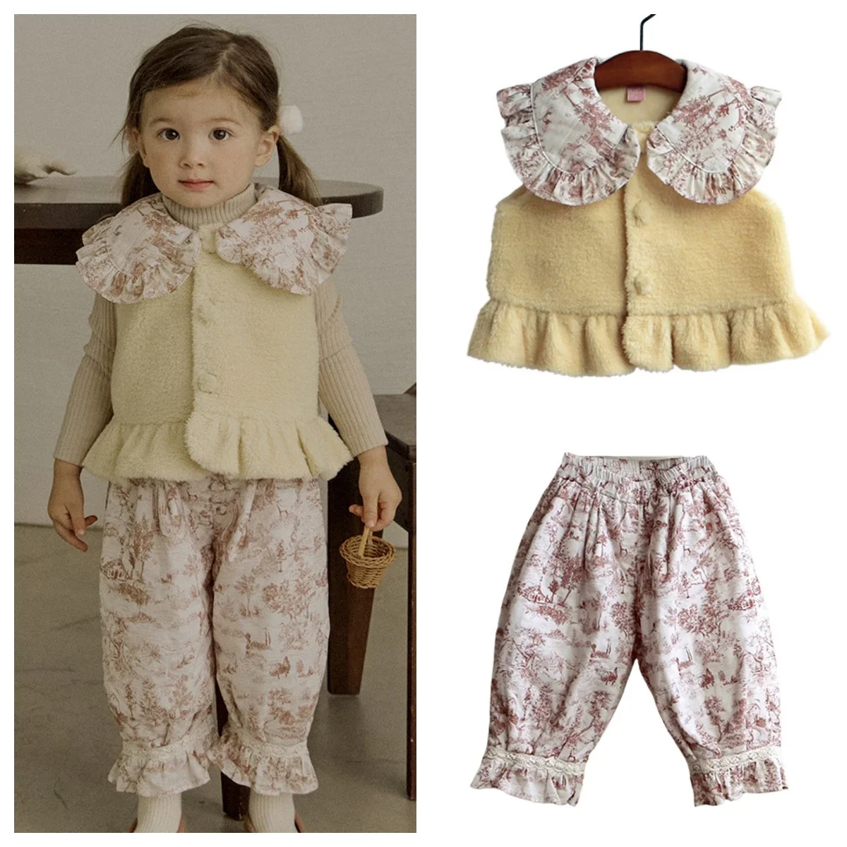 2024 Toddler Girl Winter Clothes Kids Girls Plush Cute Print Lace Vest Waistcoats
2024 Toddler Girl Winter Clothes Kids Girls Plush Cute Print Lace Vest Waistcoats