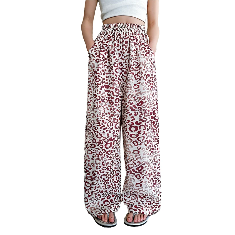 Teenage Girls Summer Leopard Print Pants For Kids Casual Style Loose Straight Leg Trousers Children Fashion Mosquito-Proof Pants
Teenage Girls Summer Leopard Print Pants For Kids Casual Style Loose Straight Leg Trousers Children Fashion Mosquito-Proof Pants
