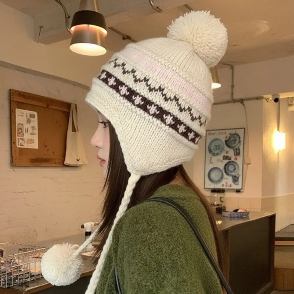 Fashion Warm Jacquard Knitted Hat Wool Vintage Fair Isle Style Beanies Retro Korean Lei Feng Hat Outdoor
Fashion Warm Jacquard Knitted Hat Wool Vintage Fair Isle Style Beanies Retro Korean Lei Feng Hat Outdoor