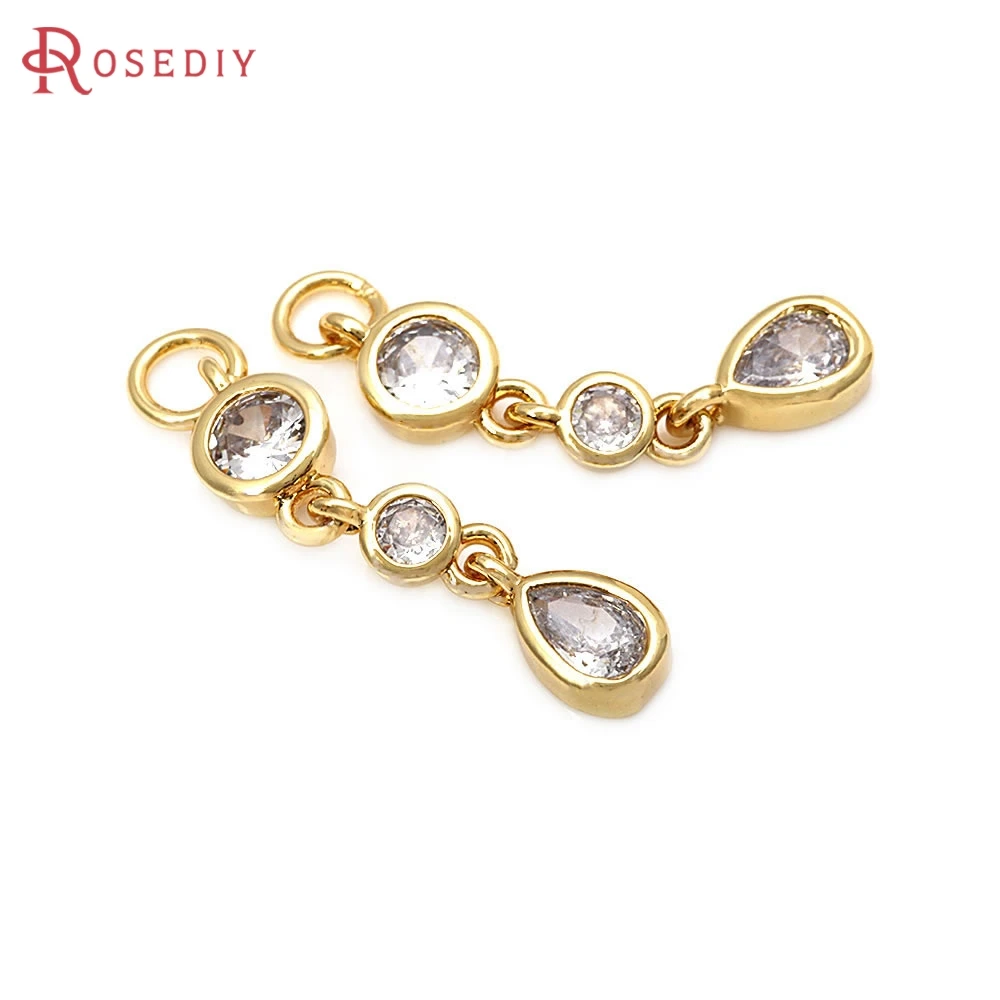 18K Gold Color Brass Zircon Heart End Charms Pendants Earrings Necklace High Quality Diy Accessories Jewellery Making Materials
18K Gold Color Brass Zircon Heart End Charms Pendants Earrings Necklace High Quality Diy Accessories Jewellery Making Materials