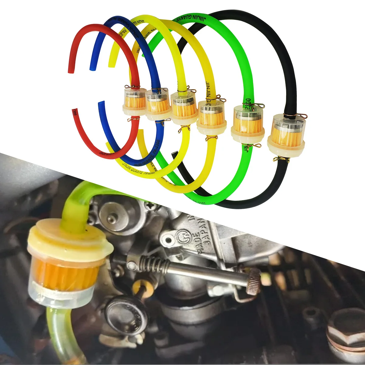 Motorcycle Universal For 49cc 50cc 110cc 125cc Gas Fuel Filters and Fuel Pipe Motocross Dirt Pit Bike Moped Scooter ATV Go Kart
Motorcycle Universal For 49cc 50cc 110cc 125cc Gas Fuel Filters and Fuel Pipe Motocross Dirt Pit Bike Moped Scooter ATV Go Kart