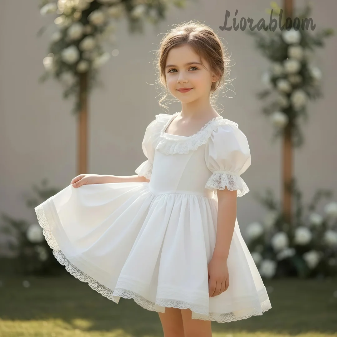 Custom Girls' Formal Dress Puff-Sleeve Short Dress Flower Girl Dress Women's Wedding Party Attire Dress свадебное платье
Custom Girls' Formal Dress Puff-Sleeve Short Dress Flower Girl Dress Women's Wedding Party Attire Dress свадебное платье
