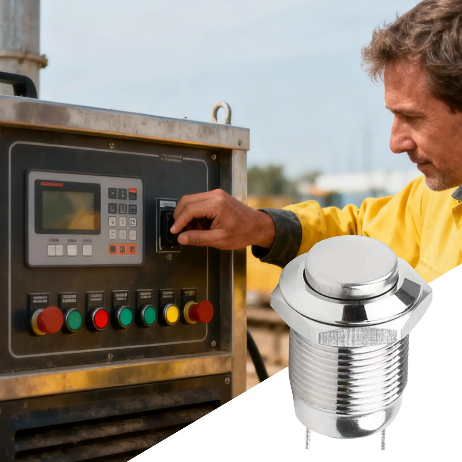 Кнопка 12 мм, многофункциональная самосбросная круглая металлическая кнопка мгновенного включения и выключения для домашней электроники, оборудование для мастерской
Кнопка 12 мм, многофункциональная самосбросная круглая металлическая кнопка мгновенного включения и выключения для домашней электроники, оборудование для мастерской