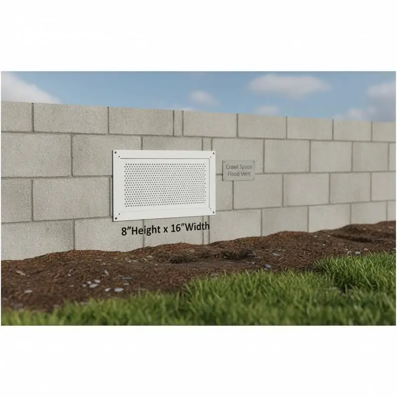Foundation Flood Barrier 8"H x 16"W For Crawl Space Basement Garage Automatic Opening Mechanism Surface Mount Aluminum Construction
Foundation Flood Barrier 8"H x 16"W For Crawl Space Basement Garage Automatic Opening Mechanism Surface Mount Aluminum Construction