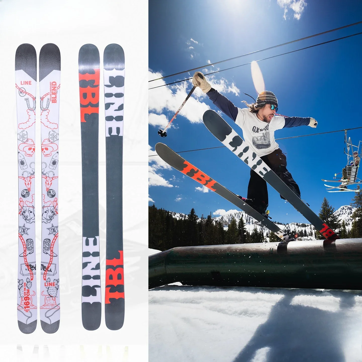 Смесь холодных горных линий, лыжи с двойным наконечником, лыжи для всей горы, парковые лыжи для фристайла, унисекс, легкие, прочные, рокерские, для шлифовки снега
Смесь холодных горных линий, лыжи с двойным наконечником, лыжи для всей горы, парковые лыжи для фристайла, унисекс, легкие, прочные, рокерские, для шлифовки снега