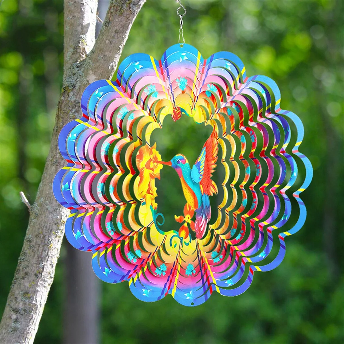 12inch Bird Wind Spinner Metal 3D Rotating Windchimes Luxury Art Garden Hanging Outdoor Decoration
12inch Bird Wind Spinner Metal 3D Rotating Windchimes Luxury Art Garden Hanging Outdoor Decoration