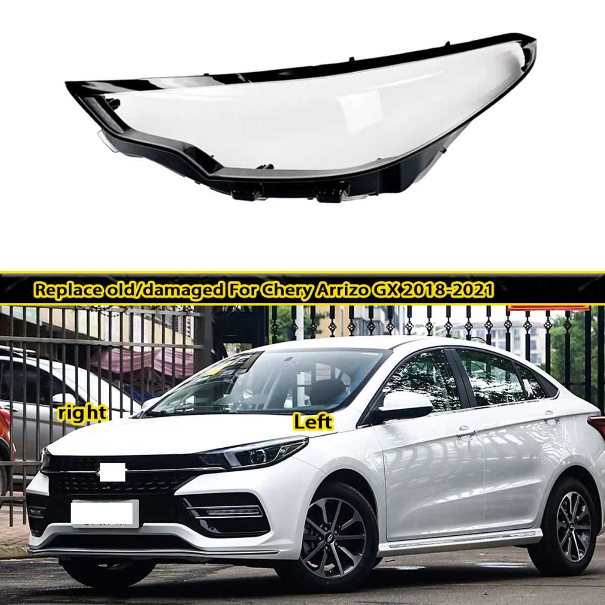 Headlamp Cover Headlight Shell Lens Plexiglass Replacement for Car Headlamp For Chery Arrizo GX 2018 2019 2020 2021
Headlamp Cover Headlight Shell Lens Plexiglass Replacement for Car Headlamp For Chery Arrizo GX 2018 2019 2020 2021