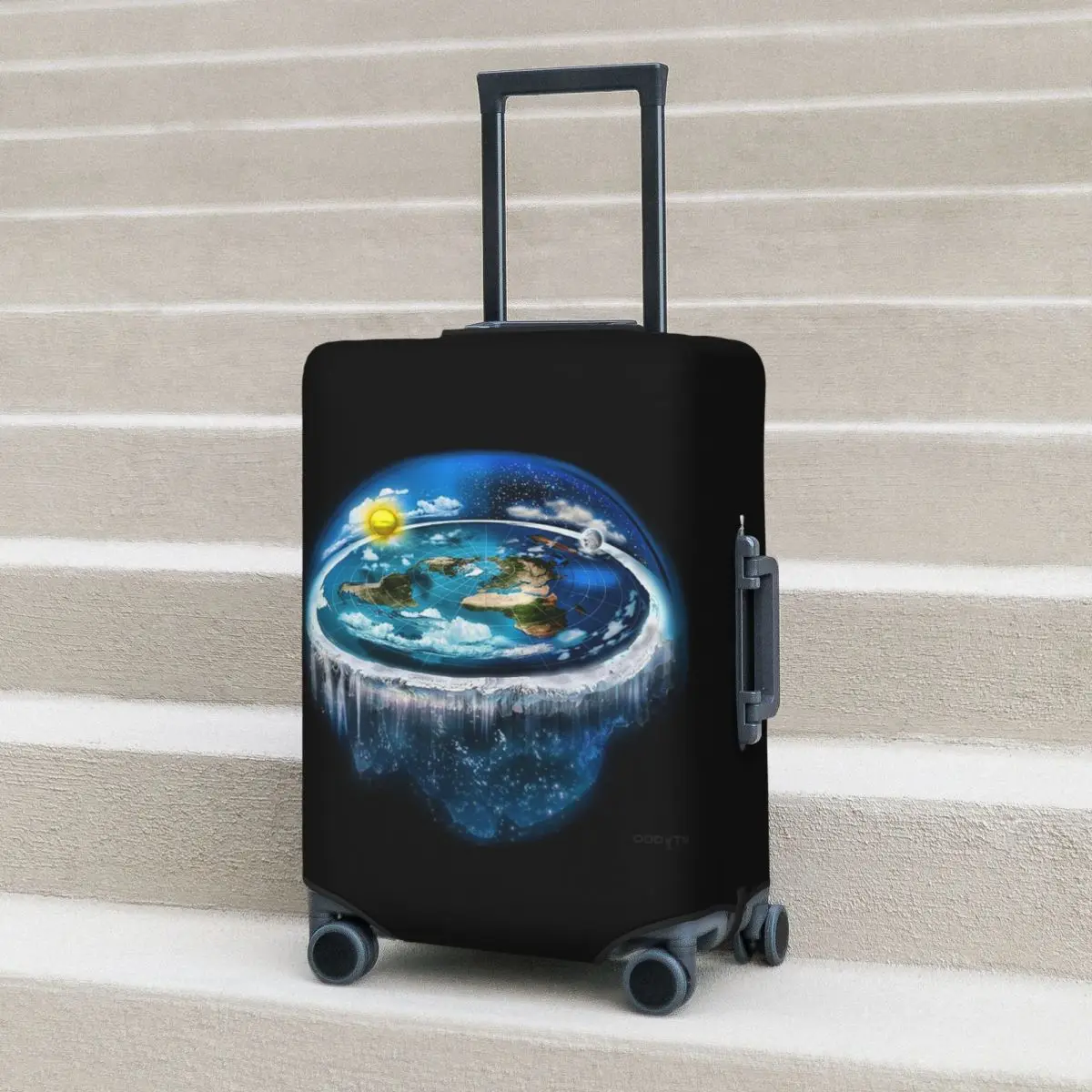 Flat Earth With Dome Art Suitcase Cover Protection Elastic Travel Luggage Protector Covers for 18-32 Inch
Flat Earth With Dome Art Suitcase Cover Protection Elastic Travel Luggage Protector Covers for 18-32 Inch