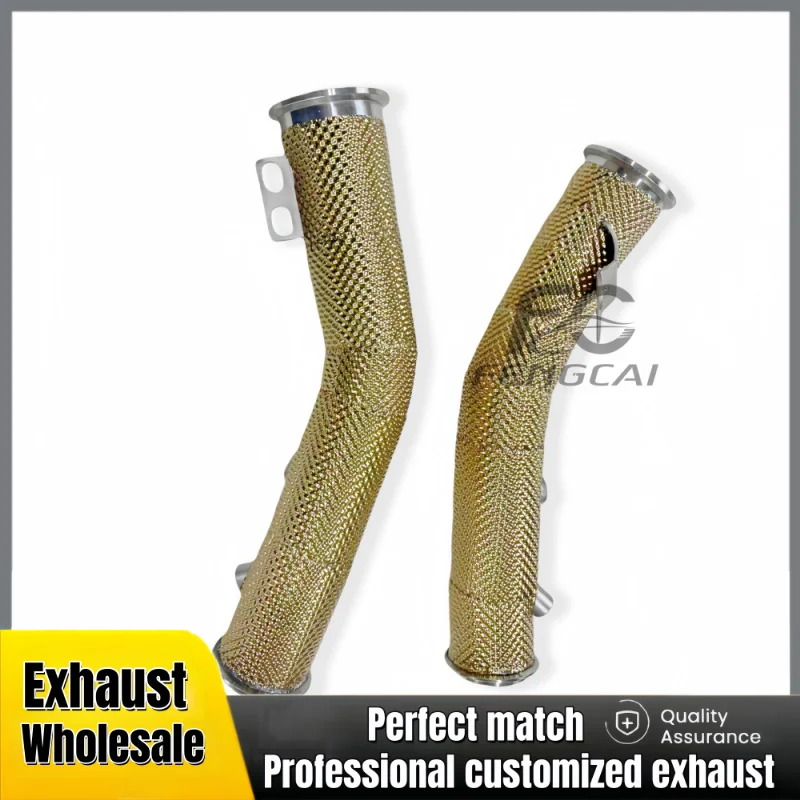 Gold Insulated Downpipe Header for Maserati MC20 3.0T 2020-2023 Auto Parts High-performance Exhaust Pipes Power Upgrade
Gold Insulated Downpipe Header for Maserati MC20 3.0T 2020-2023 Auto Parts High-performance Exhaust Pipes Power Upgrade