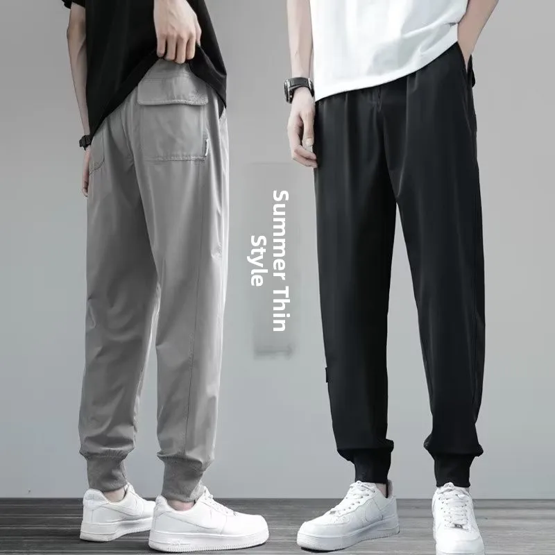 Qui Dry Ice Silk Men's Sport Pants Loose Casual Loose Cuffed plus Size Summer Straight Leg Anti Wrinkle Polyester Fiber
Qui Dry Ice Silk Men's Sport Pants Loose Casual Loose Cuffed plus Size Summer Straight Leg Anti Wrinkle Polyester Fiber